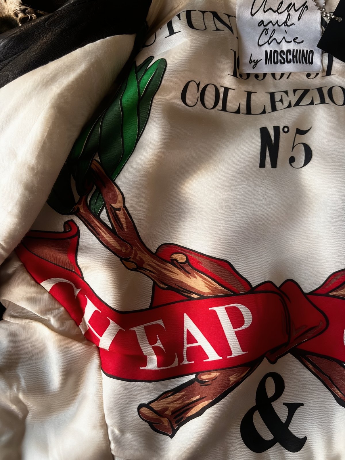 Hand-Painted Leather Jacket – The Power of Love 001 | Upcycled Vintage | LION Ibiza