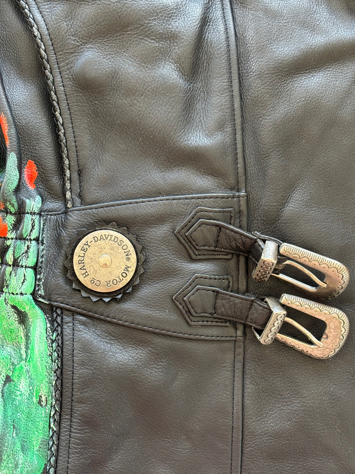 Hand-Painted Leather Jacket – LION x Caroline Navarro | Limited Edition Collaboration | LION Ibiza
